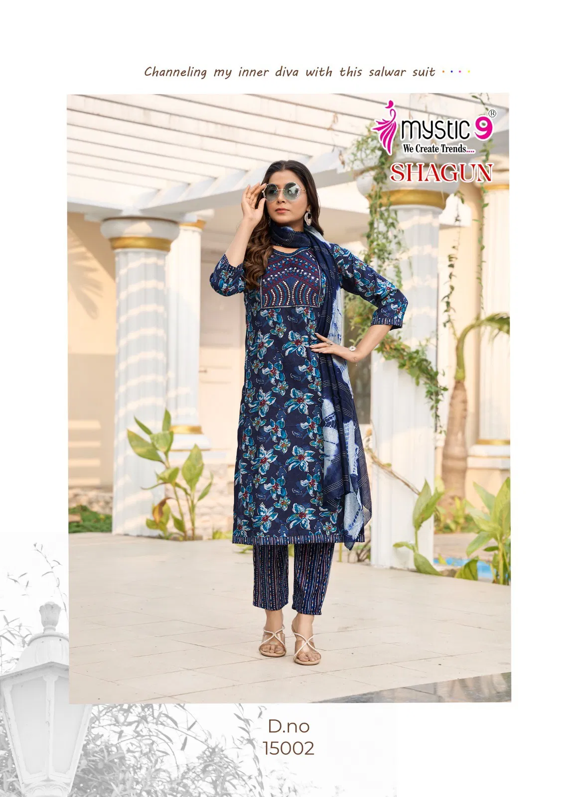 Shagun Vol 15 By Mystic 9 Rayon Kurti With Bottom Dupatta Suppliers In Mumbai